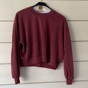 Lululemon Athletica Maroon Cropped Top